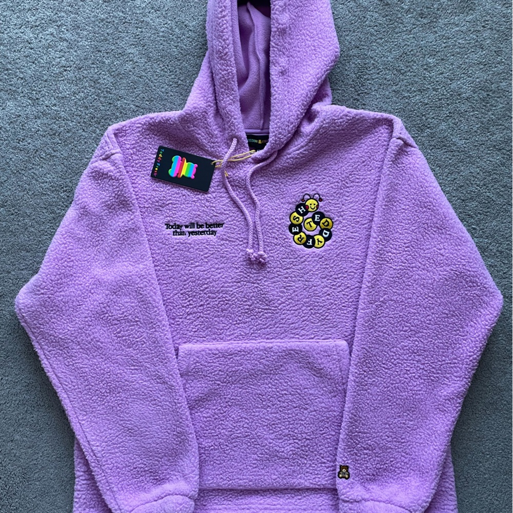 TEDDY FRESH CATERPILLAR POLAR FLEECE HOODIE - BRAND NEW WITH TAG
